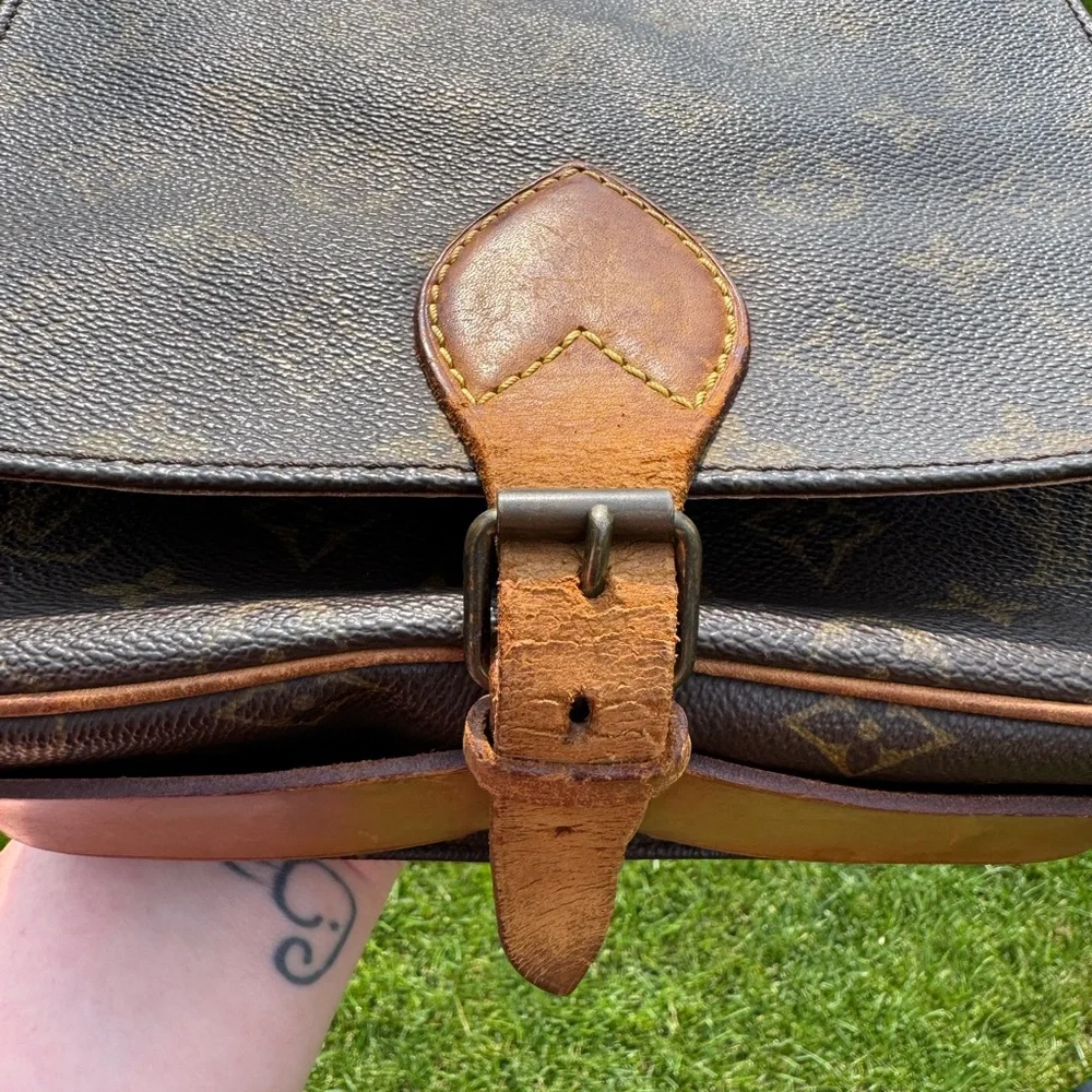 Louis Vuitton Dark Brown Monogram Messenger Shoulder Bag